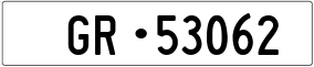 Trailer License Plate